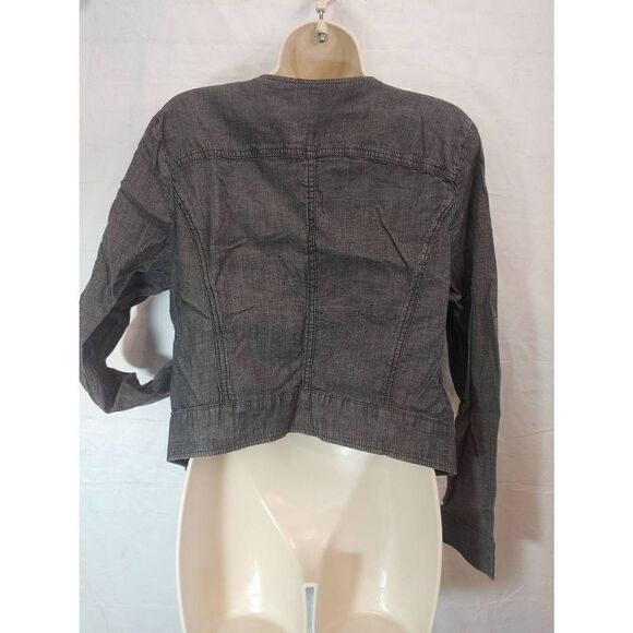 H By Halston Women's Size 12 Dark Grey Lightweight Jacket - Picture 4 of 6